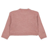 Mayoral Peach Sweater Crop With Bow Sequence