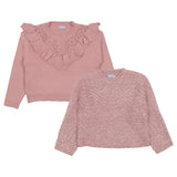 Mayoral Peach Sweater Crop With Sequences