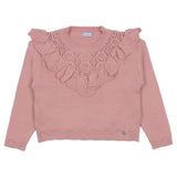 Mayoral Peach Sweater Crop With Sequences