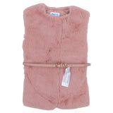 Mayoral Pink Jacket Furr With Belt