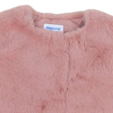 Mayoral Pink Jacket Furr With Belt