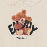 Mayoral Off White Sweatshirt With Teddy Print