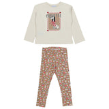 Mayoral Multicolor T-Shirt With Legging Animal Printed