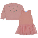 Mayoral Peach Dress With Inner