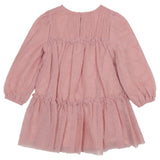 Mayoral Peach Dress With Heart Emb