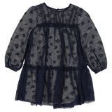 Mayoral Navy Dress With Booti Emb