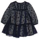 Mayoral Navy Dress With Booti Emb