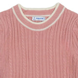 Mayoral Peach Dress Knitted With Pattern