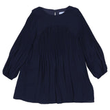 Mayoral Navy Dress Pleated
