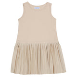 Mayoral Off White Dress With Inner Sequences Print