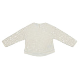 Mayoral Off White Dress With Inner Sequences Print