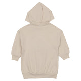 Mayoral Beige Dress Hooded With Teddy Rubber Print