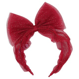 Mayoral Maroon Hairband With Gliter Dots