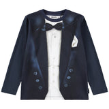 Molo Navy Tuxedo Print T-Shirt
