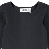 Molo Black Floral Hem Dress