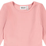 Molo Pink Fox Friends Ribbed Dress