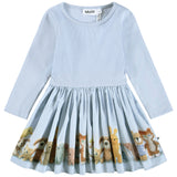 Molo Blue Teddy Print Dress