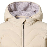 Molo Cream Puffer Hoodie Jacket