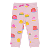Stella McCartney Pink Joggers With Multi Jelly Printed