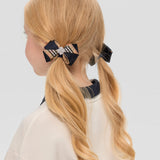 Blue and Checkered Bow hairbands, 2 pcs