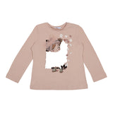 Mayoral Pink Girl Print Top and Leggings Set