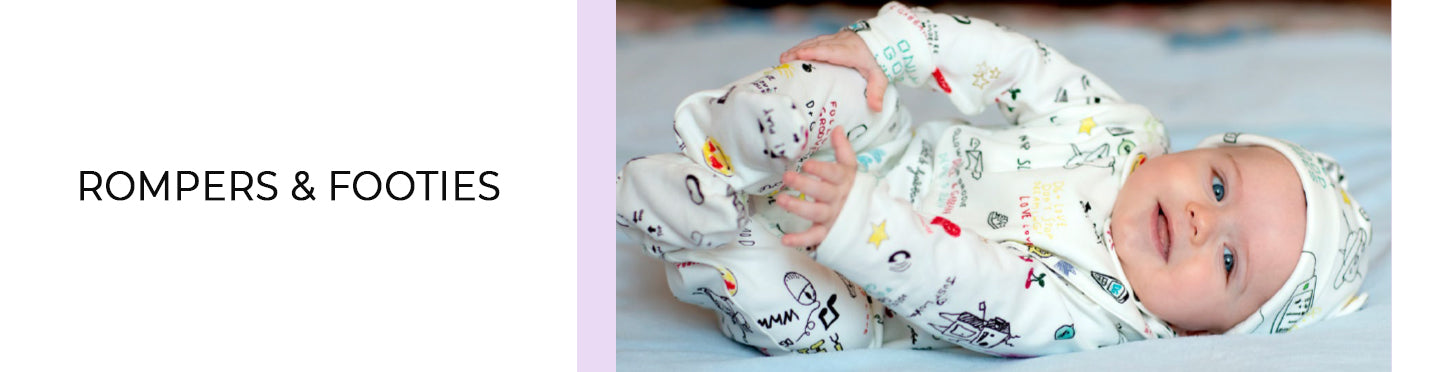 Baby>Suits>Rompers & footies banner