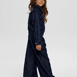 Choupette Navy Denim Bomber Jacket