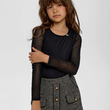 Choupette Black Combined Blouse