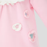 Choupette Pink Dress With Flower Appliques