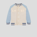 Choupette Beige And Blue Bomber Jacket