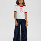 Choupette Navy Denim Trousers