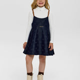 Choupette Navy Denim Pinafore Dress