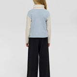 Choupette Blue Printed Turtleneck