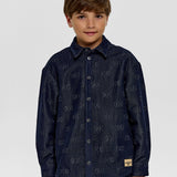 Choupette Blue Ch Branded Denim Shirt