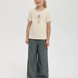 Choupette Cream T Shirt With Stylish Print