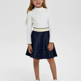 Choupette Denim Elastic Denim Skirt