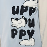 Choupette Blue Printed Turtleneck