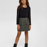 Choupette Black Combined Blouse