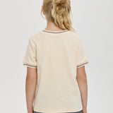 Choupette Cream T Shirt With Stylish Print