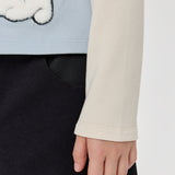 Choupette Blue Printed Turtleneck