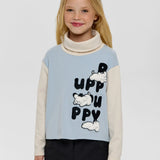 Choupette Blue Printed Turtleneck