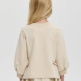 Choupette Cream Elegant Footer Jumper And Skirt Set