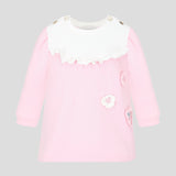 Choupette Pink Dress With Flower Appliques