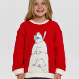 Choupette Red Decorated Sweater