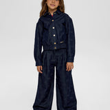 Choupette Navy Denim Bomber Jacket