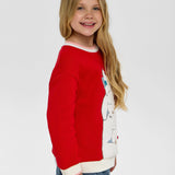 Choupette Red Decorated Sweater