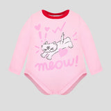 Choupette Pink Printed Catty Bodysuit