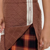 Choupette Chocolate Quilted Skirt