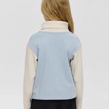 Choupette Blue Printed Turtleneck