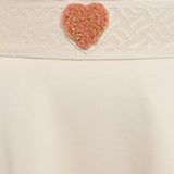 Choupette Creamy Elastic Band Long Skirt